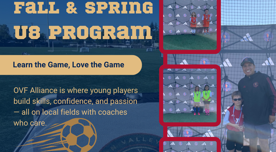 U8 Fall and Spring Registration Live!
